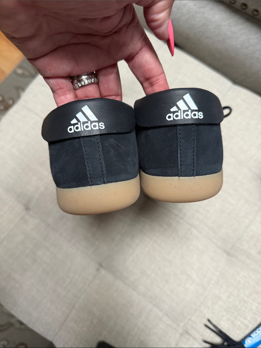 adidas Women’s Taekwondo Mei Ballet-Style Sneakers with Tan Outsole - Picture 3 of 9